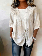 Mika cortez; Blusa casual, elegante y cómoda para cualquier ocasión