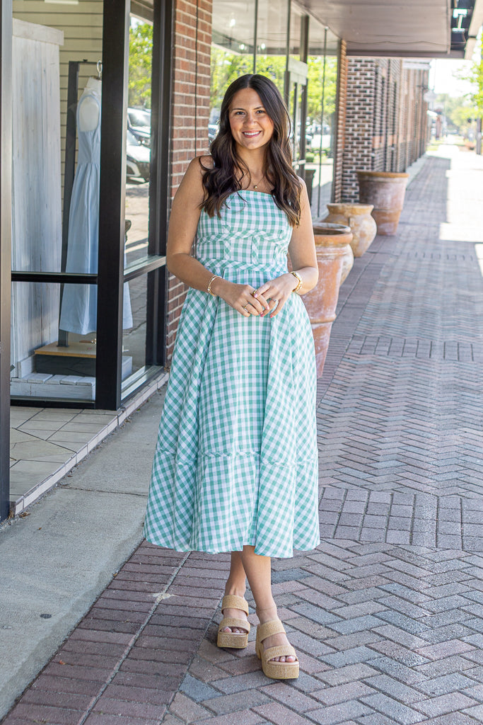 Vestido  con detalle de corsé