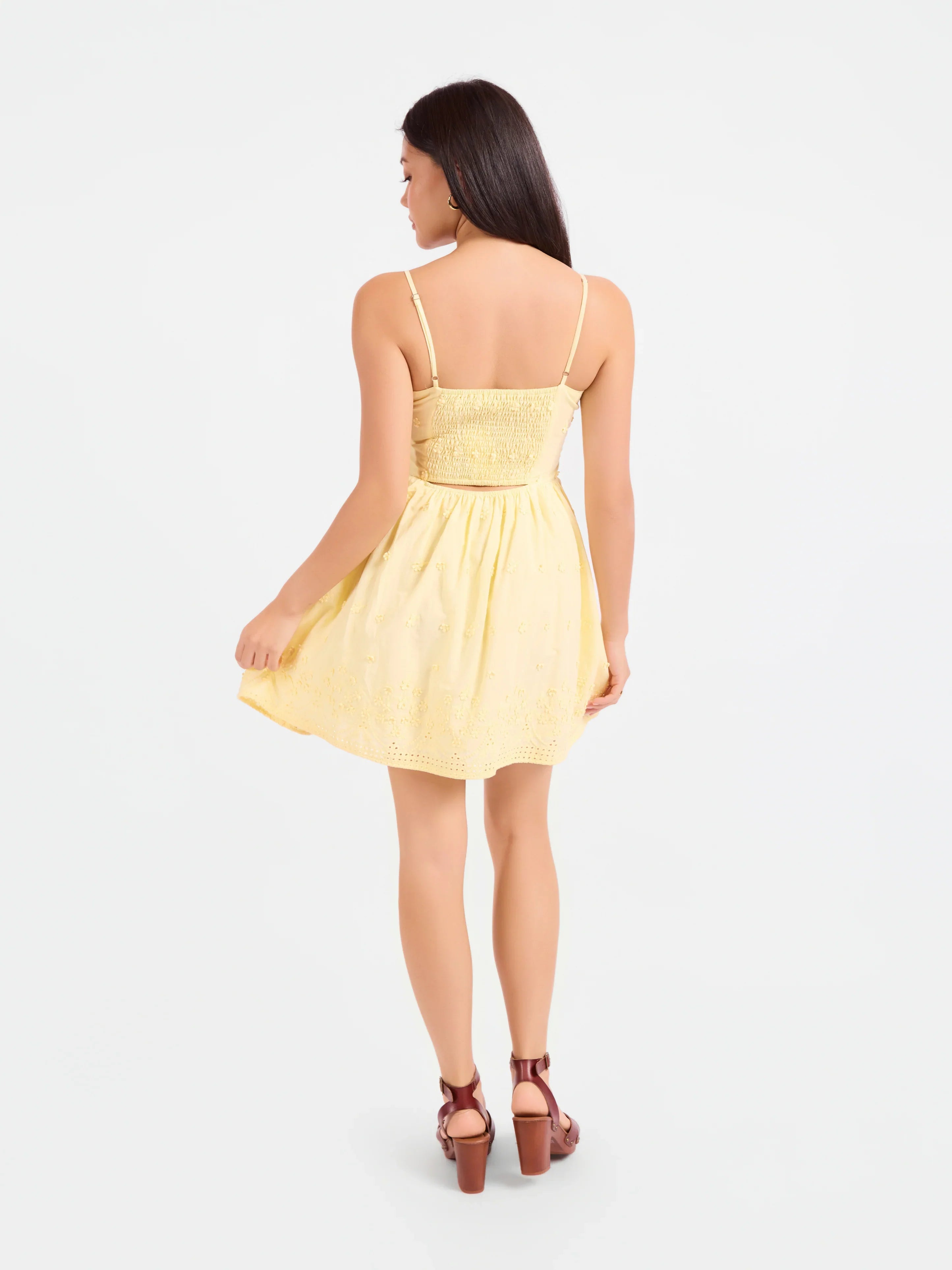 Vestido mini bordado Beachglass