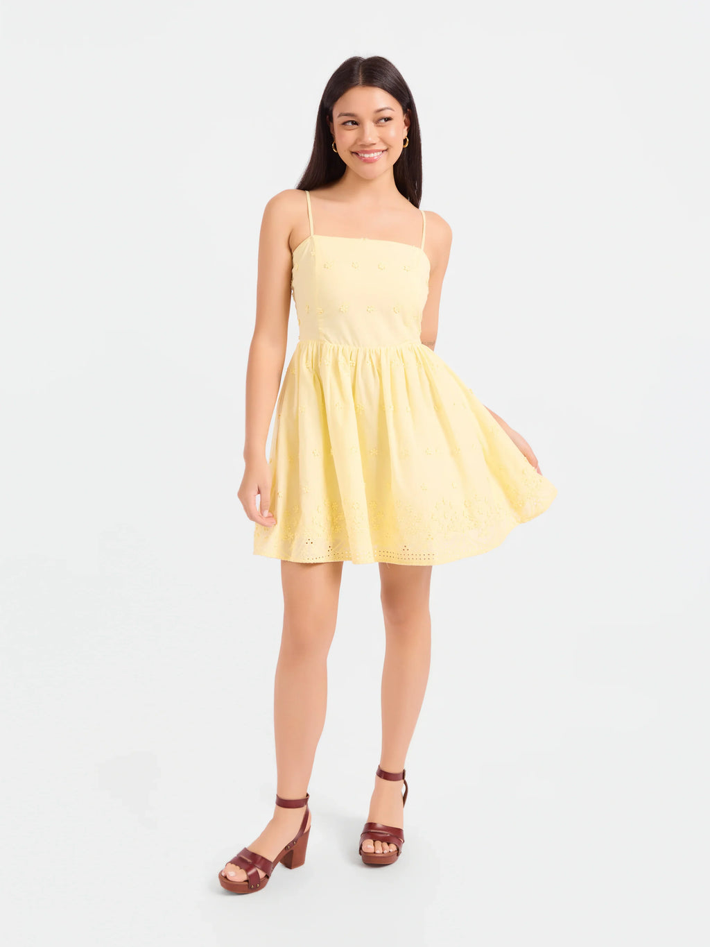 Vestido mini bordado Beachglass