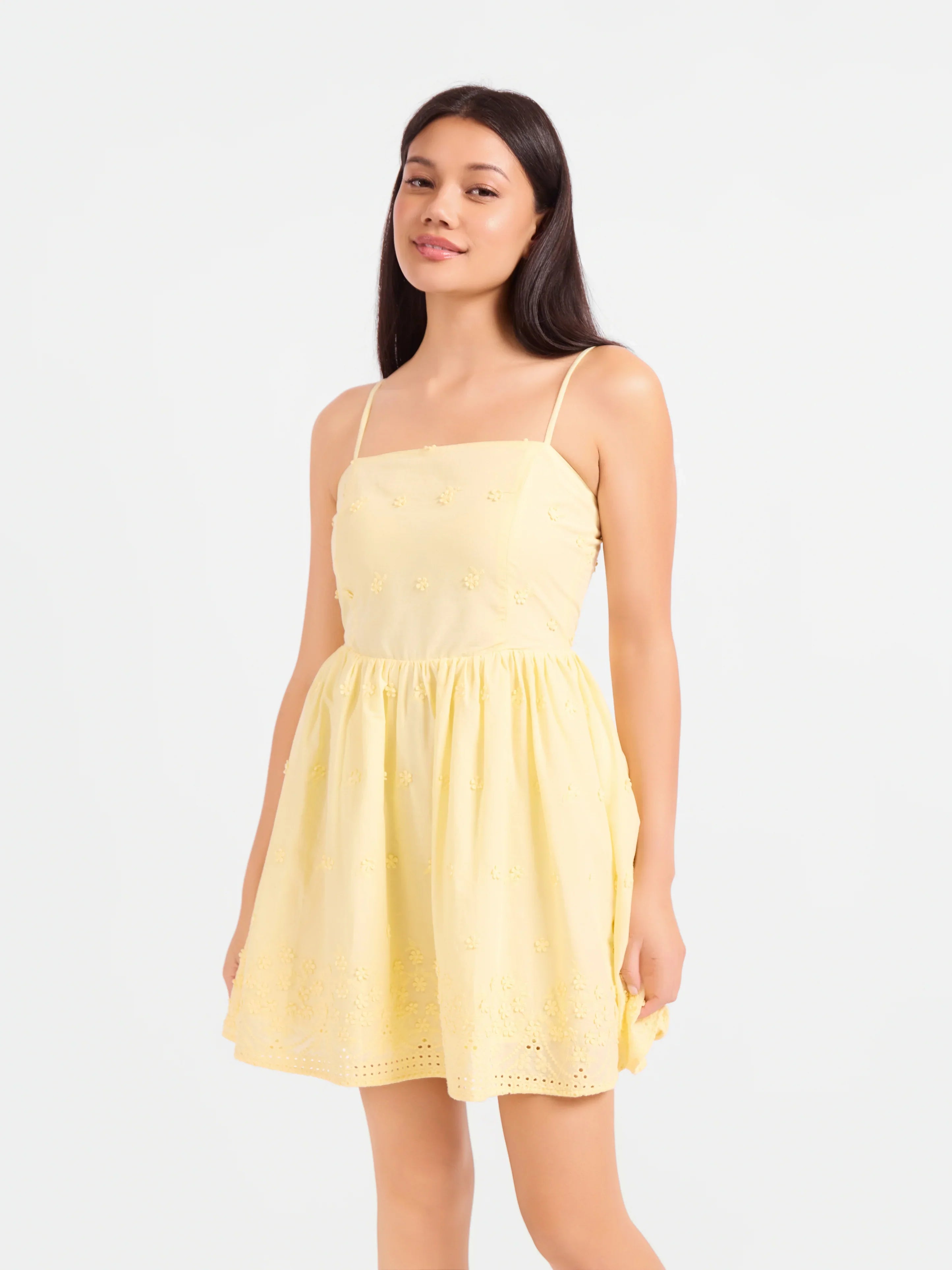 Vestido mini bordado Beachglass